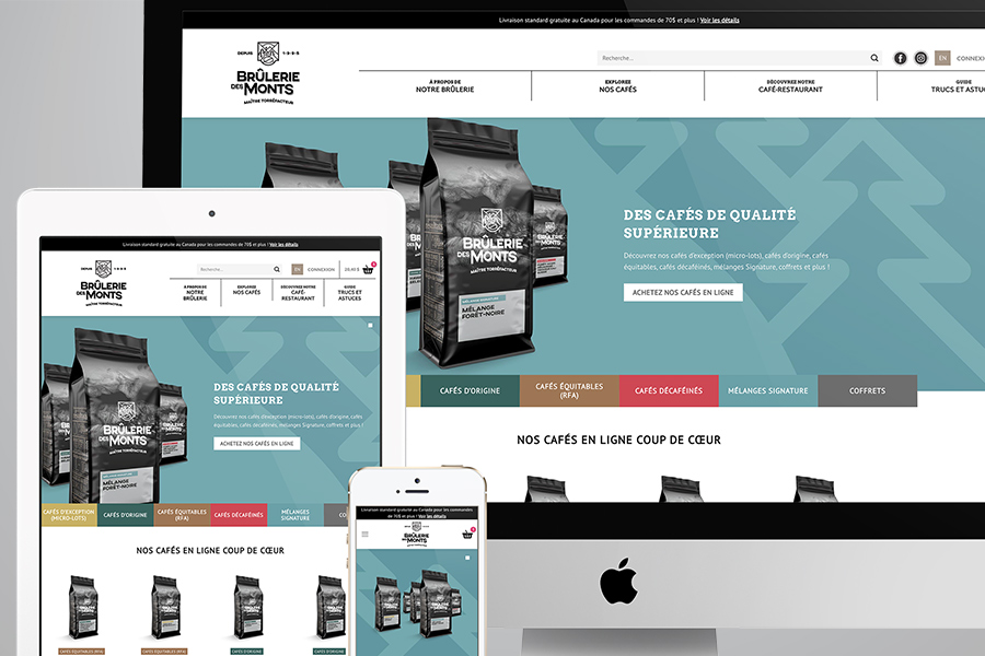 King Communications - Branding et web - Brûlerie des Monts