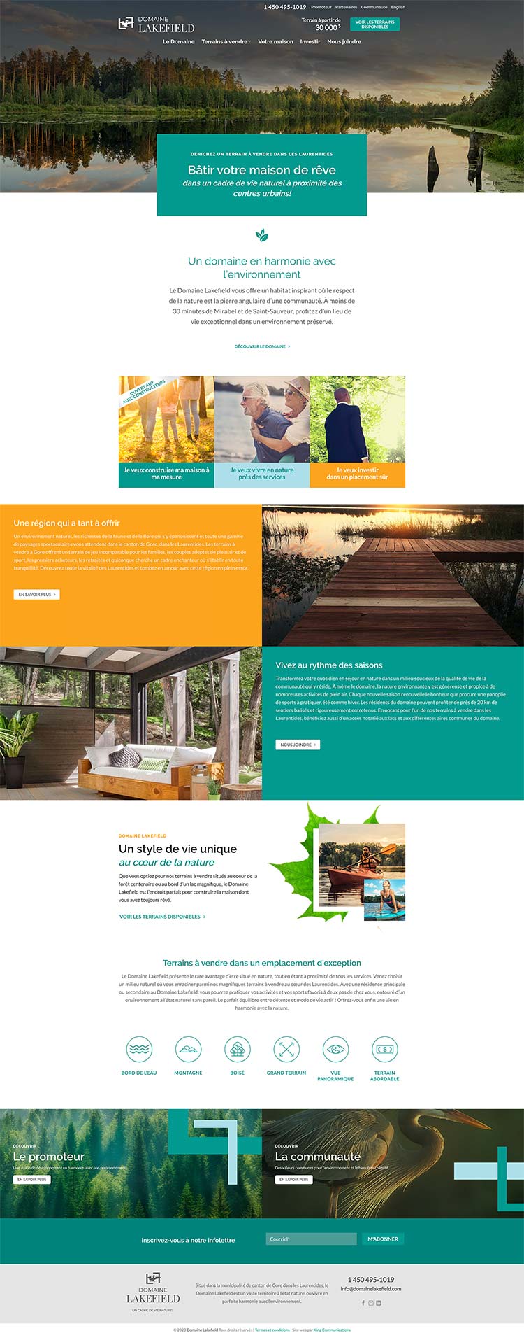 King Communications - Agence web - Domaine Lakefield
